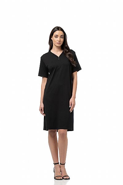 Γυναικείο Φόρεμα με Μανίκι Viscose