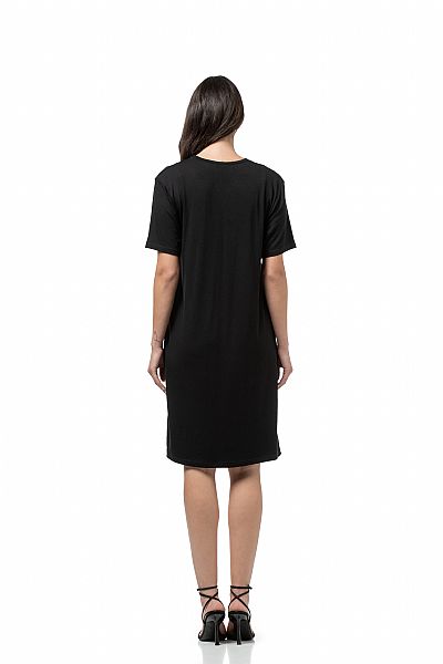 Γυναικείο Φόρεμα με Μανίκι Viscose